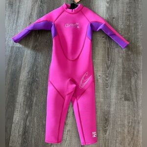 O'Neill Kids Bright Pink and Purple Rashguard- Brand New with tags